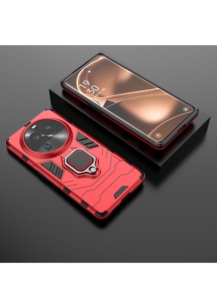 Oppo Için Kılıf Bulmak X6 Pro 5g 360 &deg; Dönen Halka Darbeye Kapak Askeri (Yurt Dışından) fiyatları