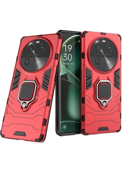 Oppo Için Kılıf Bulmak X6 Pro 5g 360 &deg; Dönen Halka Darbeye Kapak Askeri (Yurt Dışından) fırsatları