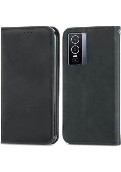 Vivo Y76 5g Fermuar Kordon Basit Iş Cüzdan Deri Kılıf (Yurt Dışından) indirimleri