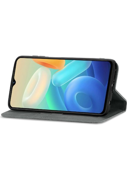 Vivo Y55 5g Fermuar Basit Iş Kordon Cüzdan Deri Kılıf (Yurt Dışından) fırsatları