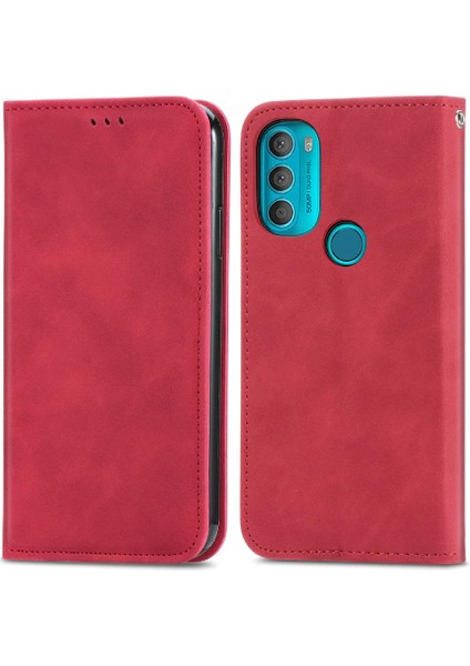 Moto G71 Kordon Fermuar Cüzdan Basit Iş Deri Çanta Için Kılıf (Yurt Dışından) indirimleri