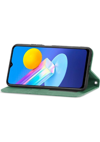 Vivo Y72 Için Kılıf Deri Çanta Fermuar Basit Iş Kordon Cüzdan (Yurt Dışından)
