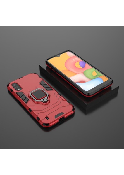 Samsung Galaxy A01 Askeri Damla Koruma Kickstand Halka Kapak (Yurt Dışından) fiyatları