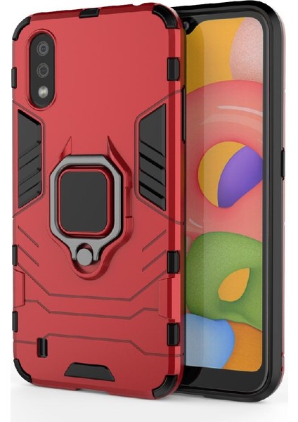 Samsung Galaxy A01 Askeri Damla Koruma Kickstand Halka Kapak (Yurt Dışından) indirimleri