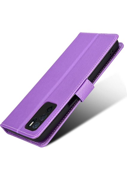 Oppo A16/A16S/A54S Manyetik Cüzdan Kapak Kickstand Kart Tutucu (Yurt Dışından)