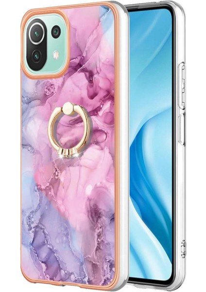 Xiaomi 11 Lite 5g Için Kılıf 360 &deg; Dönebilir Halka Mermer Darbeye Tpu (Yurt Dışından) modelleri