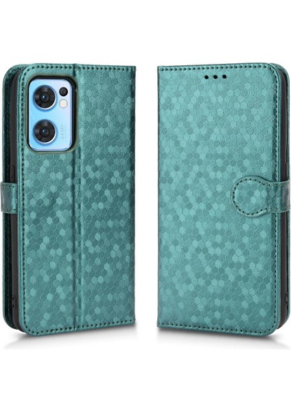 Oppo Bulmak Için Kılıf X5 Lite Geometrik Desen Deri Cüzdan Kapak Toka (Yurt Dışından)