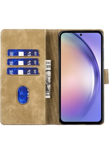 Samsung Galaxy Için Kılıf A52S 5g Flip Folio Kart Cep Tutucu Kapak Kedi (Yurt Dışından)