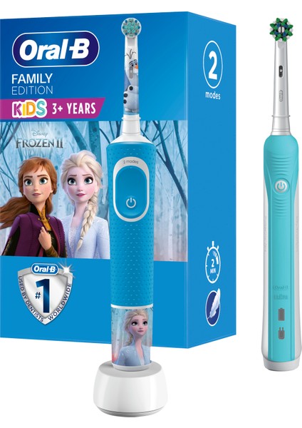 Aile Paketi Pro 500 + D100 Frozen Şarjlı Diş Fırçası