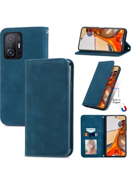 Xiaomi 11T/11T Pro Kılıf Cüzdan Kapak Kapak Darbeye (Yurt Dışından)