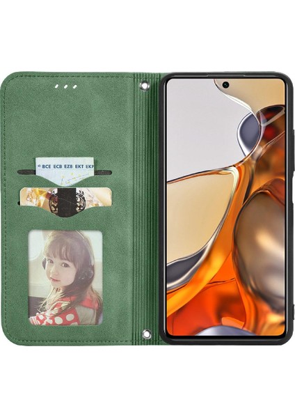 Xiaomi 11T/11T Pro Kılıf Cüzdan Kapak Kapak Darbeye (Yurt Dışından)