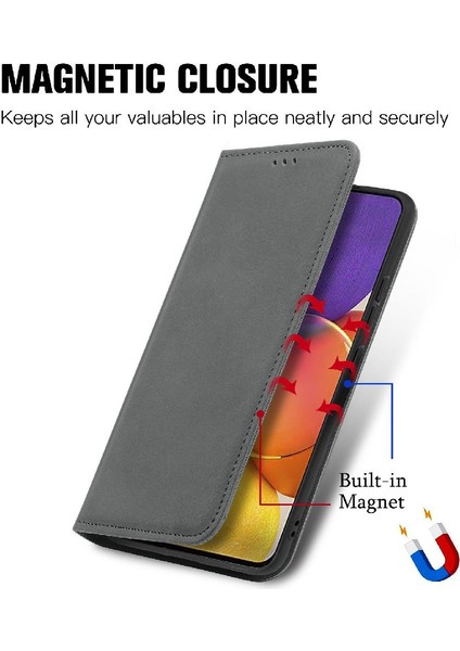 Samsung A82 5g Için Kılıf Deri Kılıf Darbeye Cüzdan Kapak Çevirin Basit (Yurt Dışından) modelleri