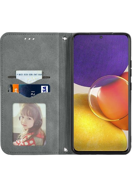 Samsung A82 5g Için Kılıf Deri Kılıf Darbeye Cüzdan Kapak Çevirin Basit (Yurt Dışından) indirimleri