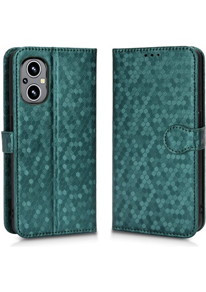 Oneplus Nord N20 5g Manyetik Toka Için Kılıf Geometrik Desen Deri (Yurt Dışından)