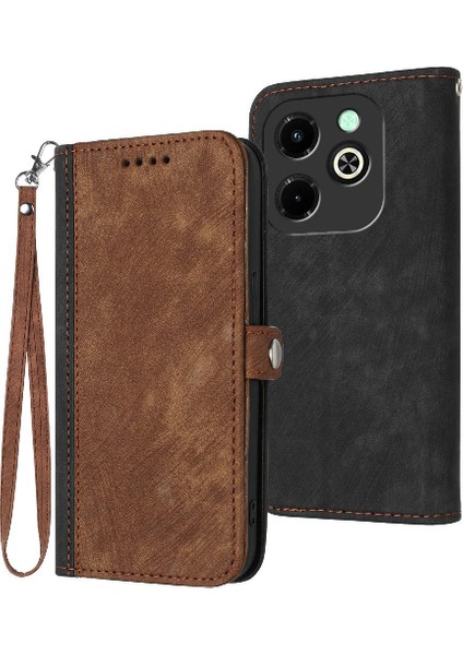 Kart Yuvası Standı ile Infinix Sıcak 40I Kickstand Koruyucu Cüzdan Için Kılıf (Yurt Dışından)