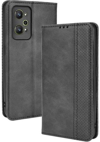 Realme Gt Neo 2 Pu Deri Manyetik Kapatma Cüzdan Için Kılıf (Yurt Dışından)