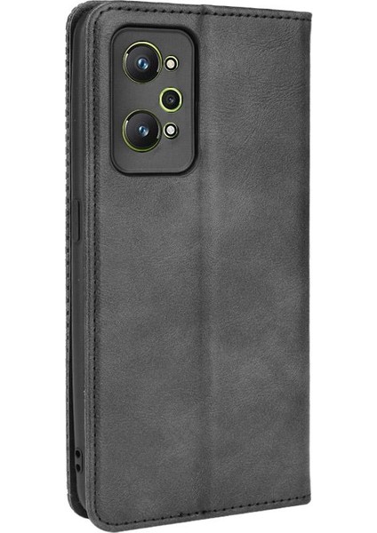 Realme Gt Neo 2 Pu Deri Manyetik Kapatma Cüzdan Için Kılıf (Yurt Dışından)