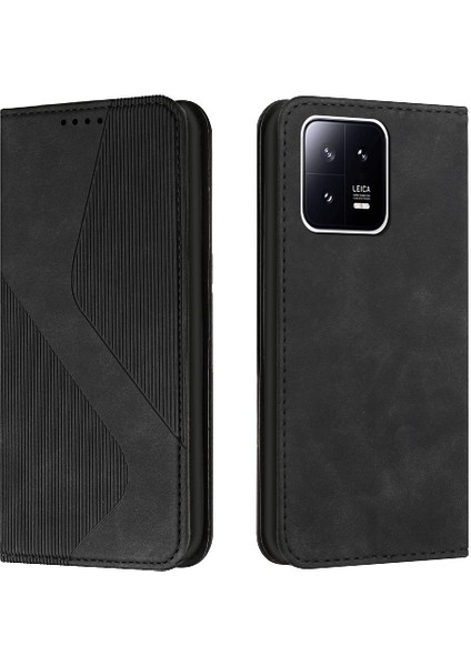 Xiaomi 13 Pro Cüzdan Kickstand Için Kılıf Folio Kapak Pu Deri Manyetik (Yurt Dışından)