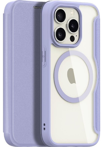 Rfıd Engelleme Kart Yuvası Pu Deri ile IPhone 15 Pro Için Duducase Durumda (Yurt Dışından)
