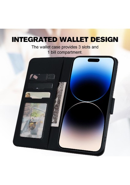 Iphone 14 Için Kılıf Pro Max Darbeye Kapak Kapak Kılıf Cüzdan (Yurt Dışından)