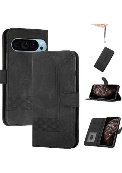Kullanışlı Stand ile Google Pixel 9 Pro Case Cüzdan Kart Kapağı ile Uyumlu (Yurt Dışından)