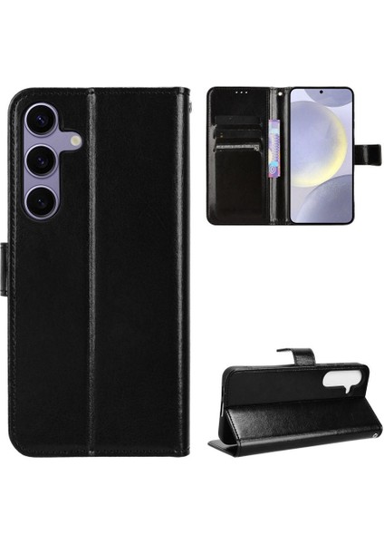 Samsung Galaxy S24 5g Manyetik Kart Tutucu Kapak Çevirin Cüzdan (Yurt Dışından)