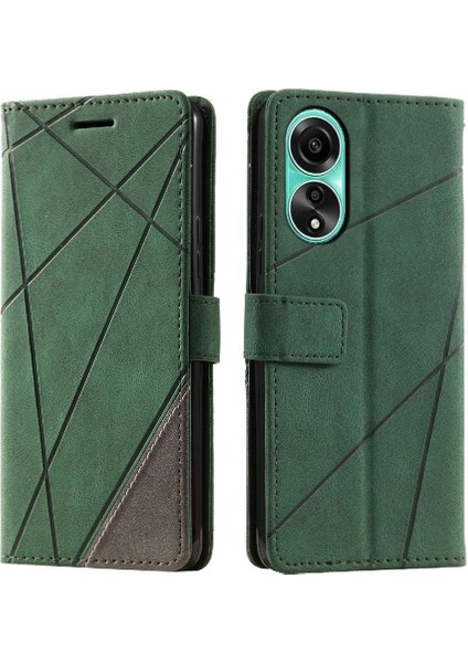Oppo A78 4g Manyetik Cüzdan Flip Için Kılıf Folio Pu Deri Darbeye Kart (Yurt Dışından)
