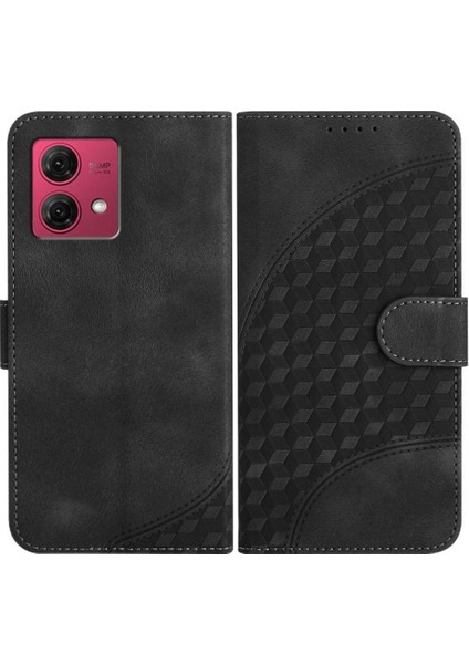 Motorola Moto G84 5g Darbeye Deri Kılıf Manyetik Kart Tutucu (Yurt Dışından)