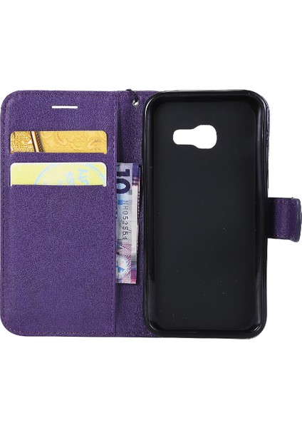 Samsung Galaxy A3 Için Flip Case 2017 Yüksek Kaliteli Deri Iş Cüzdan (Yurt Dışından) indirimleri