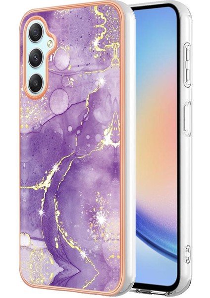 Samsung Galaxy A25 5g Mermer Desen Koruma Için Kılıf Ince Tpu Yumuşak (Yurt Dışından)