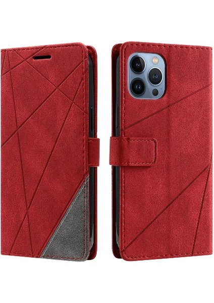 IPhone 15 Için Kılıf Pro Kart Tutucu Kickstand Pu Deri Darbeye Cüzdan (Yurt Dışından)