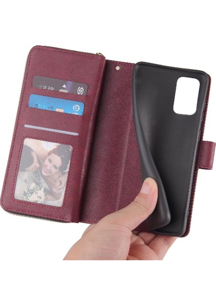 Samsung Galaxy S20 Flip Kapak Için Kılıf Kart Tutucu Cüzdan Kılıf ile 9 Kart (Yurt Dışından) modelleri