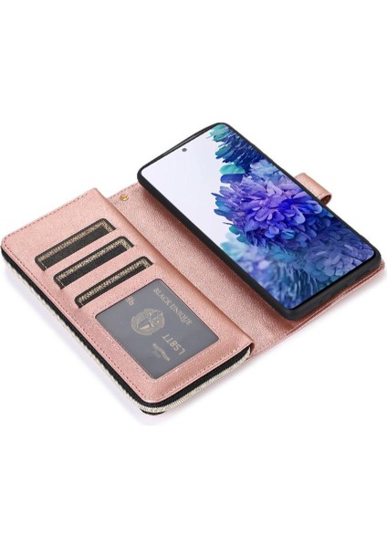Samsung Galaxy S20 Fe Flip Kapak Için Kılıf Fermuarlı Cebi El Kayışı ile 9 (Yurt Dışından) modelleri