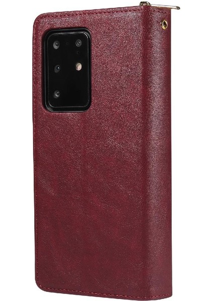 El Kayışı Cüzdan Kılıf ile Samsung Galaxy S20 Ultra Kart Tutucu Için Kılıf (Yurt Dışından) fiyatları