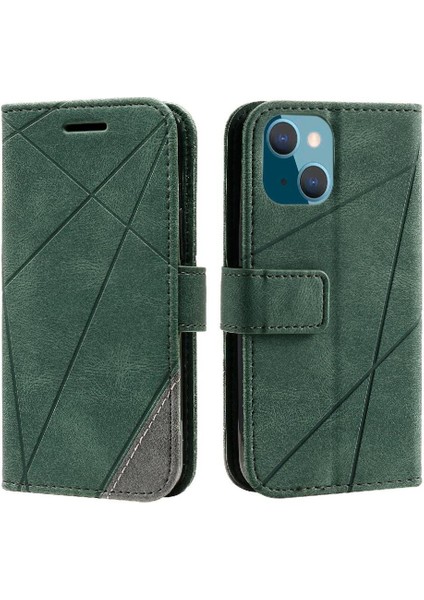 IPhone 13 Için Kılıf Mini Kart Tutucu Kickstand Cüzdan Flip Folio Manyetik (Yurt Dışından)