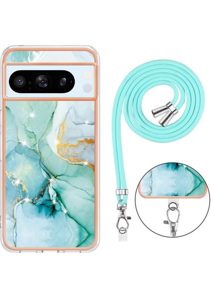 Google Piksel 8 Pro Crossbody Kordon Askısı Mermer Anti-Scratch Için Kılıf (Yurt Dışından) indirimleri