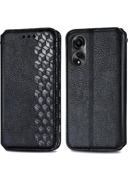 Oppo A78 4g Cüzdan Fonksiyonu Için Kılıf Deri Kılıf Zarif Iş Çevirme (Yurt Dışından)