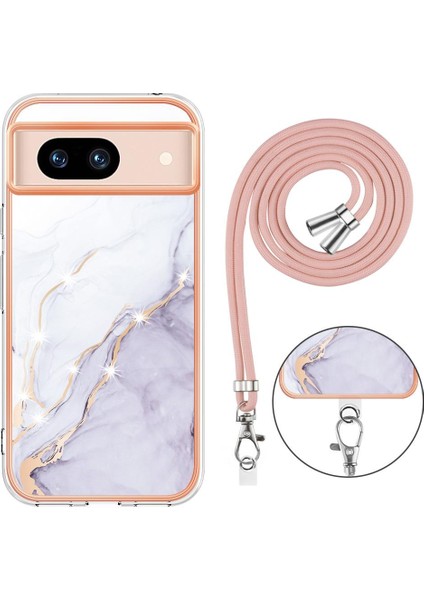 Google Piksel 8A Tampon Mermer Crossbody Kordon Askısı Için Kılıf Yumuşak (Yurt Dışından) indirimleri
