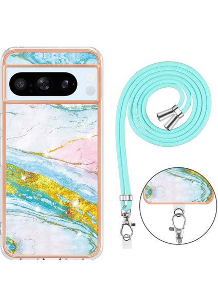 Google Piksel 8 Pro Crossbody Kordon Askısı Mermer Anti-Scratch Için Kılıf (Yurt Dışından) fırsatları