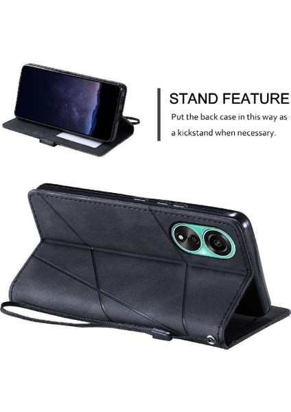 Oppo A78 4g Manyetik Cüzdan Flip Için Kılıf Folio Pu Deri Darbeye Kart (Yurt Dışından) fırsatları