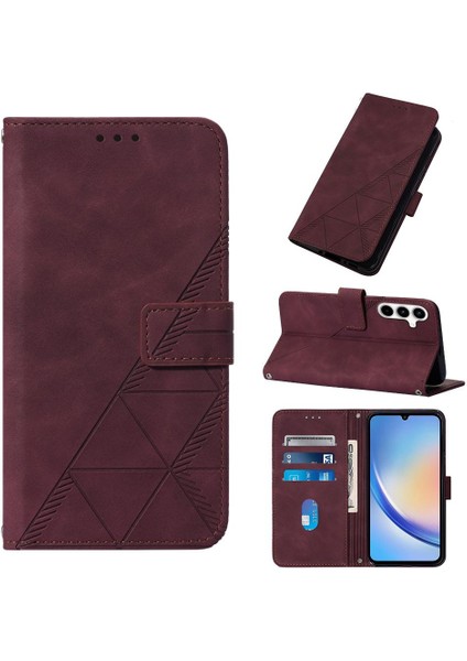 Samsung Galaxy A35 5g Pu Deri Cüzdan Kapak Kredi Kartı Tutucu (Yurt Dışından)