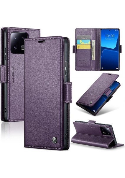 Xiaomi 13 Pro Cüzdan Durumda Kart Yuvası Anti Dolandırıcılık Kickstand (Yurt Dışından)