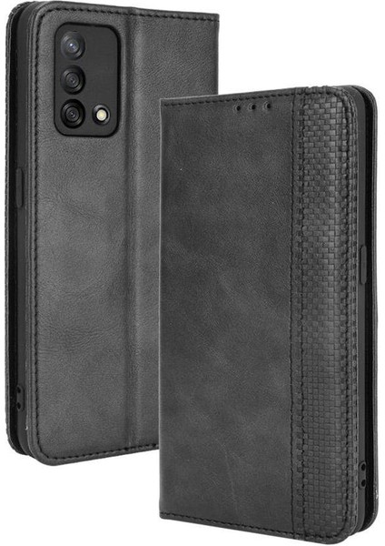 Oppo A74 4g Manyetik Kapatma Cüzdan Pu Deri Için Kılıf (Yurt Dışından)