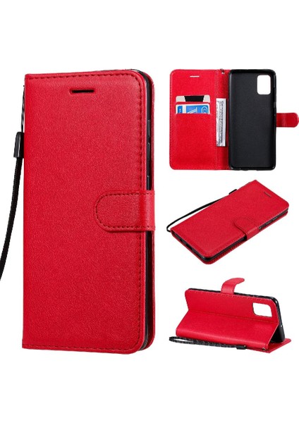 Samsung Galaxy A51 4g Için Flip Case Yüksek Kalite Deri Klasik Katı (Yurt Dışından)