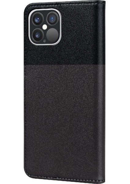 Iphone 12 Için Kılıf Pro Max Kapak Çevirin Cüzdan Basit Iş Deri Kılıf (Yurt Dışından)
