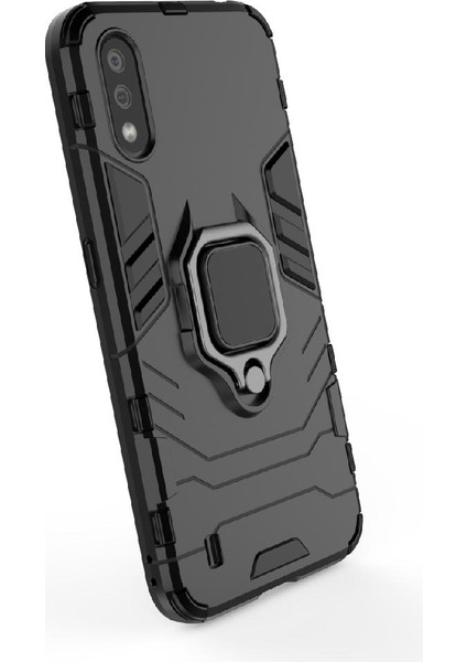 Samsung Galaxy A01 Askeri Damla Koruma Kickstand Halka Kapak (Yurt Dışından) indirimleri