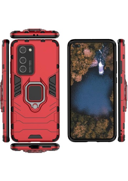 Huawei P40 Askeri Damla Koruma Kickstand Darbeye Kapak (Yurt Dışından)