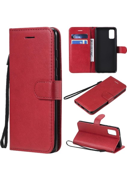 Samsung Galaxy Flip Yüksek Kaliteli Deri Klasik Düz Renk Için Flip Case (Yurt Dışından)