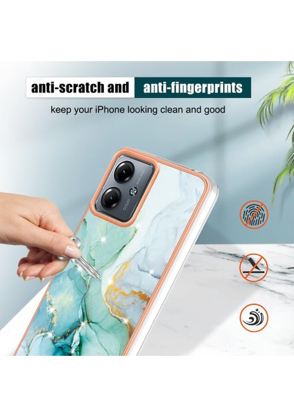 Motorola Moto G14 Ince Tpu Yumuşak Tampon Koruma Mermer Desen (Yurt Dışından) modelleri