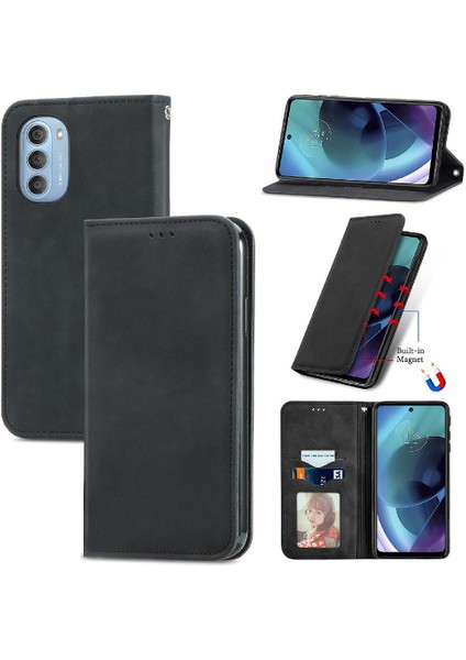Moto G51 Aşk Cüzdan Fermuar Kordon Deri Kılıf Için Kılıf (Yurt Dışından)